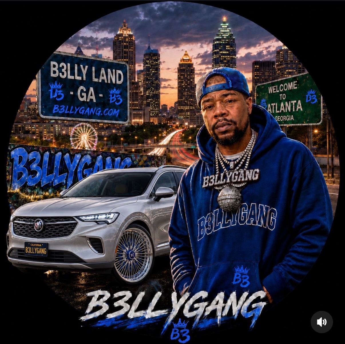 B3LLYGANG H3RSCH Atlanta creator artwork