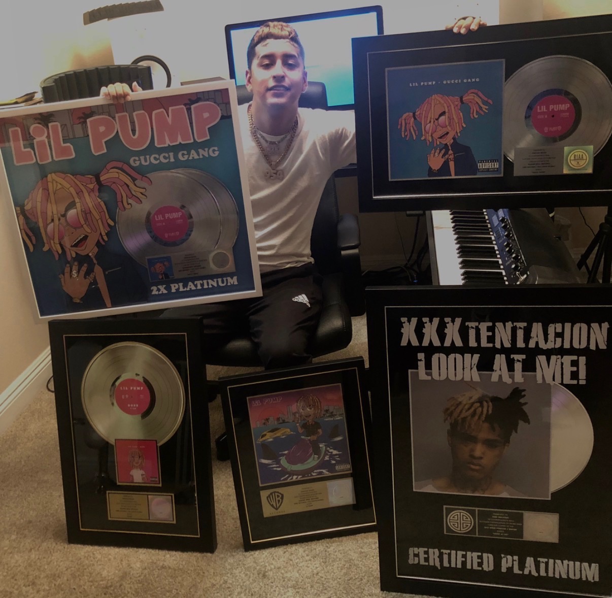 RojasOnTheBeat with award plaques